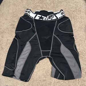 Black and Gray Compression Shorts